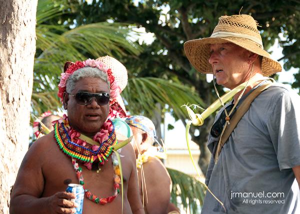 Chief Leo Racheilug and Eric Metzgar